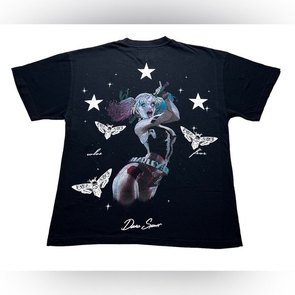 Batman Harley Quinn x Darc Sport Oversized T-Shirt Large Black NWT - Picture 2 of 7